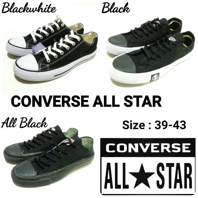 Sepatu sekolah dewasa unisex converse all star murah