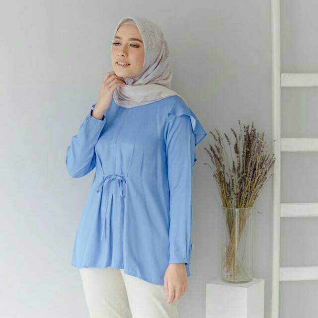EMILY BLOUSE by Wearing Klamby - NAVY L