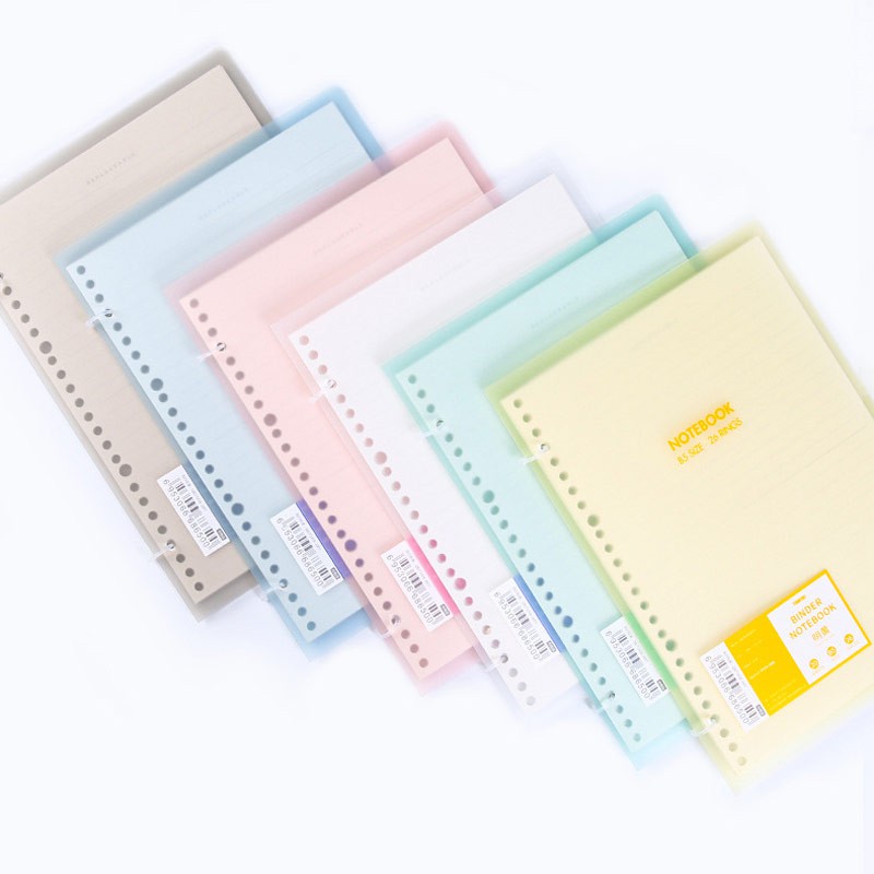 

Colorful Dual Tie Slim File Binder Notebook A5