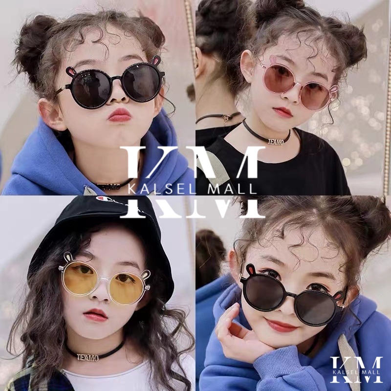 Kaca Mata Anak Cowok Cewek Model Telinga Kelinci Anti Silau Sinar Matahari Kacamata Unik Lucu Anak-Anak Gaya Korea Sunglasses Balita Bayi Perempuan Laki-Laki Banjarbaru Banjarmasin Martapura KCA6