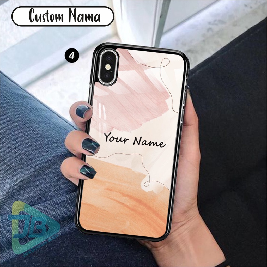 HARDCASE 2D GLOSSY CUSTOM NAMA OPPO VIVO XIAOMI SAMSUNG REALME IPHONE ALL TYPE JB5622