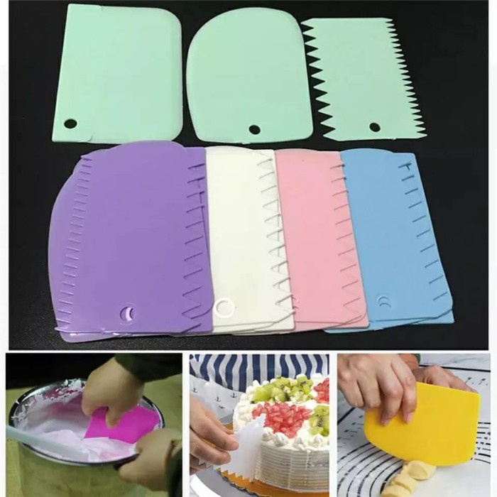 

KUE-PENGHIAS-ALAT- ALAT PEMOTONG ADONAN KUE - ALAT HIAS CAKE - BUTTER CREAM SCRAPPER 3 PC - PUTIH