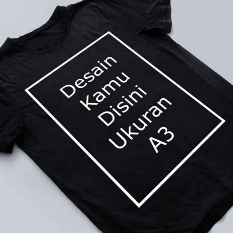 Baju Kaos Custum DTF Suka suka gambar anda