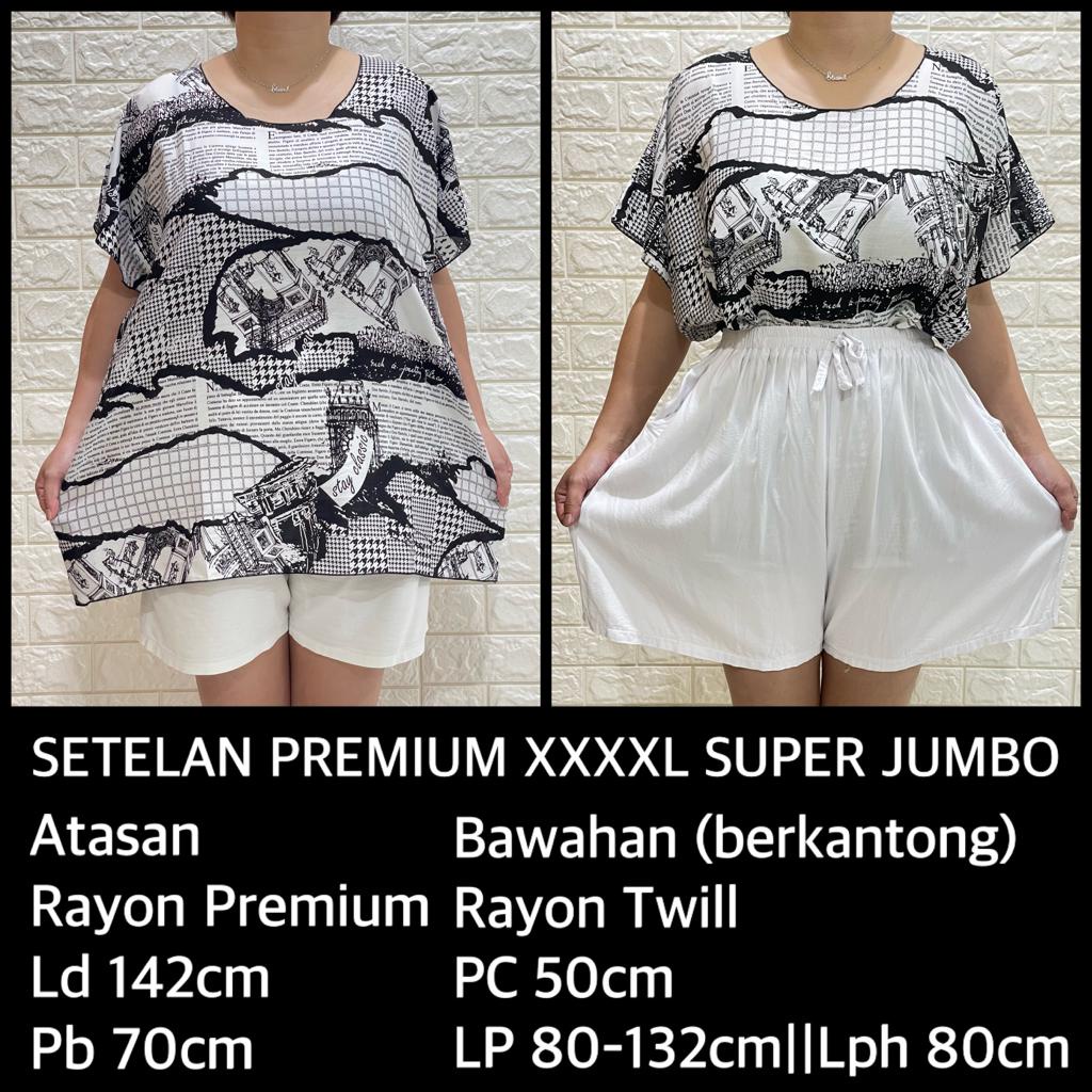 PAKET COMBO!!!SETELAN BAJU BALI SUPER JUMBO XXXXL MUAT 100KG!!! KODE KORAN