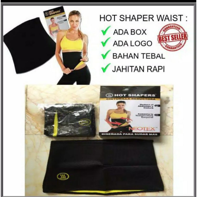 HOT SHAPER SHAPE  SLIM WAIST UNISEX - Korset Pelangsing Perut Orginal Ada Logo dan Box