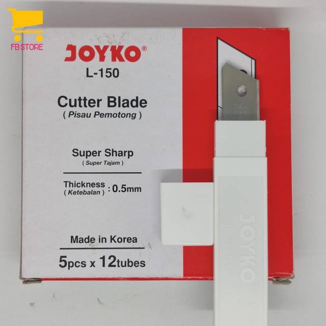 

Isi cutter joyko L-150 cutter blade thickness 0.5mm per tube isi 5pcs