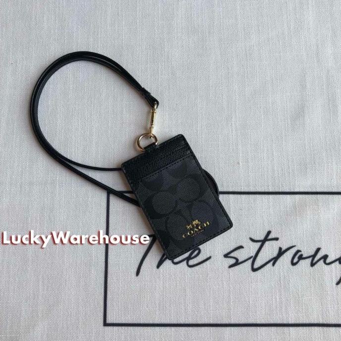 

[[COD]] Coach Signature ID Tag Lanyard - Original 100% TERLENGKAP Kode 75