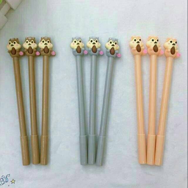 

Pulpen Gel Chipmunk/tupai lucu