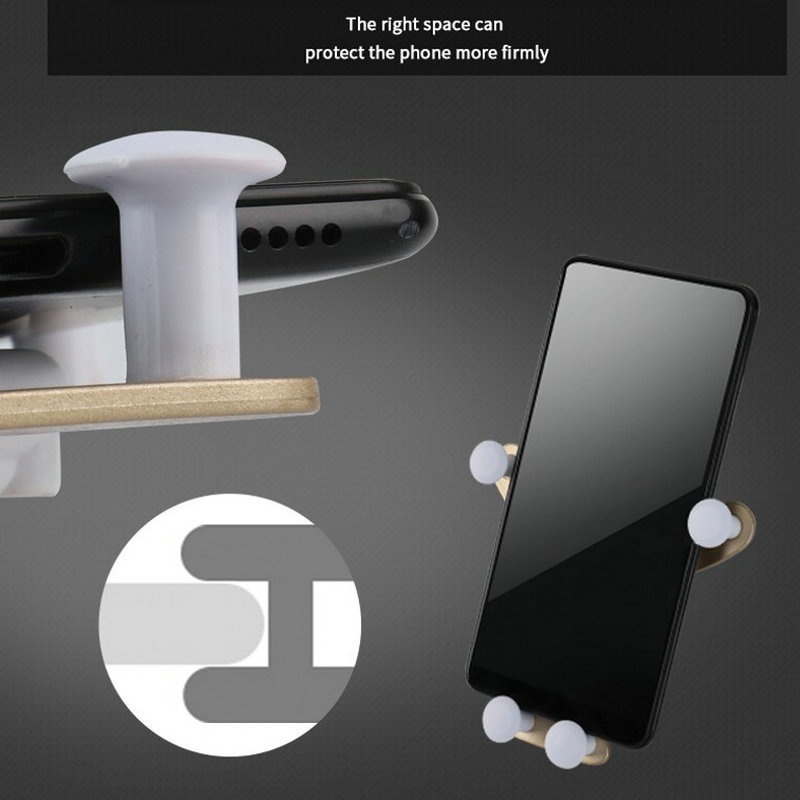360 °Bracket Dudukan Handphone Universal Multifungsi Untuk Kisi Ac Mobil Android iPhone