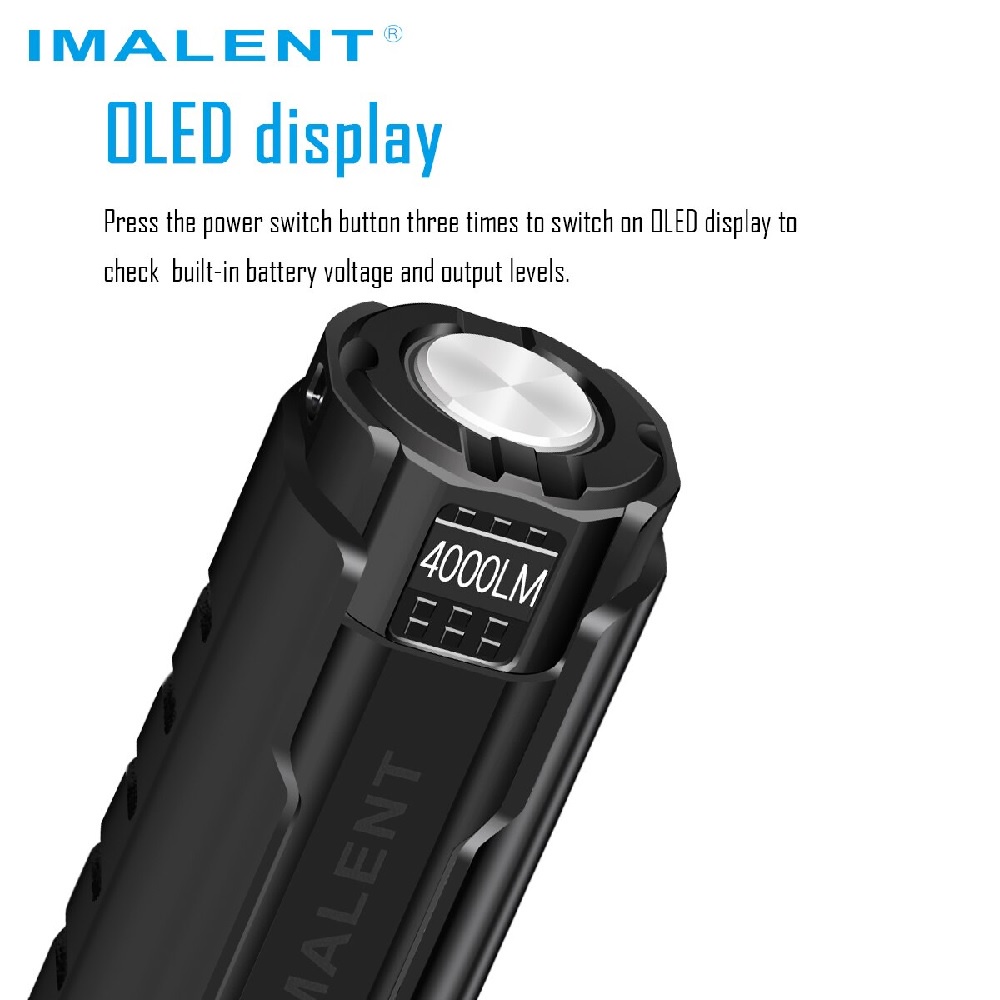 IMALENT LD70 - Mini EDC Flashlight 4000 Lumens - Senter Mini Hiking Camping Emergency Portabel Super Terang 4000 Lumens