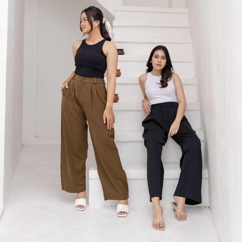AIJO | Zeta Cullote | Kulot Panjang Polyster Wanita