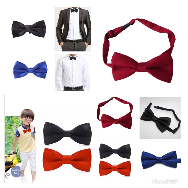 Dasi kupu kupu bisa buat anak” sampai dewasa bowtie bahan satin