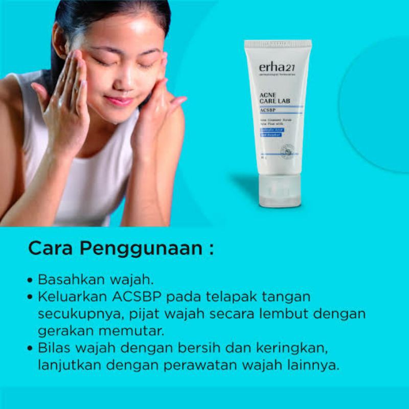 ERHA ACNE CARE LAB ACNE CLEANSER SCRUB BETA PLUS (ACSBP) SABUN UNTUK WAJAH BERJERAWAT