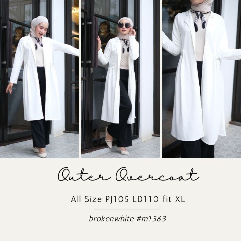 OUTER OVERCOAT BLAZER WANITA BAJU LUARAN MUSLIMAH BLAZER KERJA SCUBA