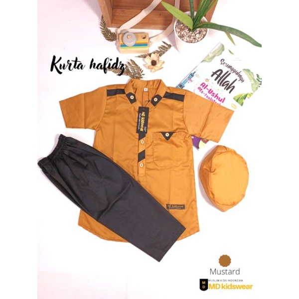 Setelan Kurta Hafiz (Original By MD Kidswear) Koko Lengan Pendek