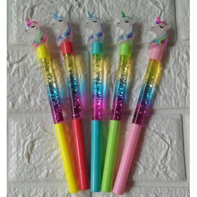 

BOLPEN AIR GLITTER KARAKTER UNICON ISI 12 Pcs