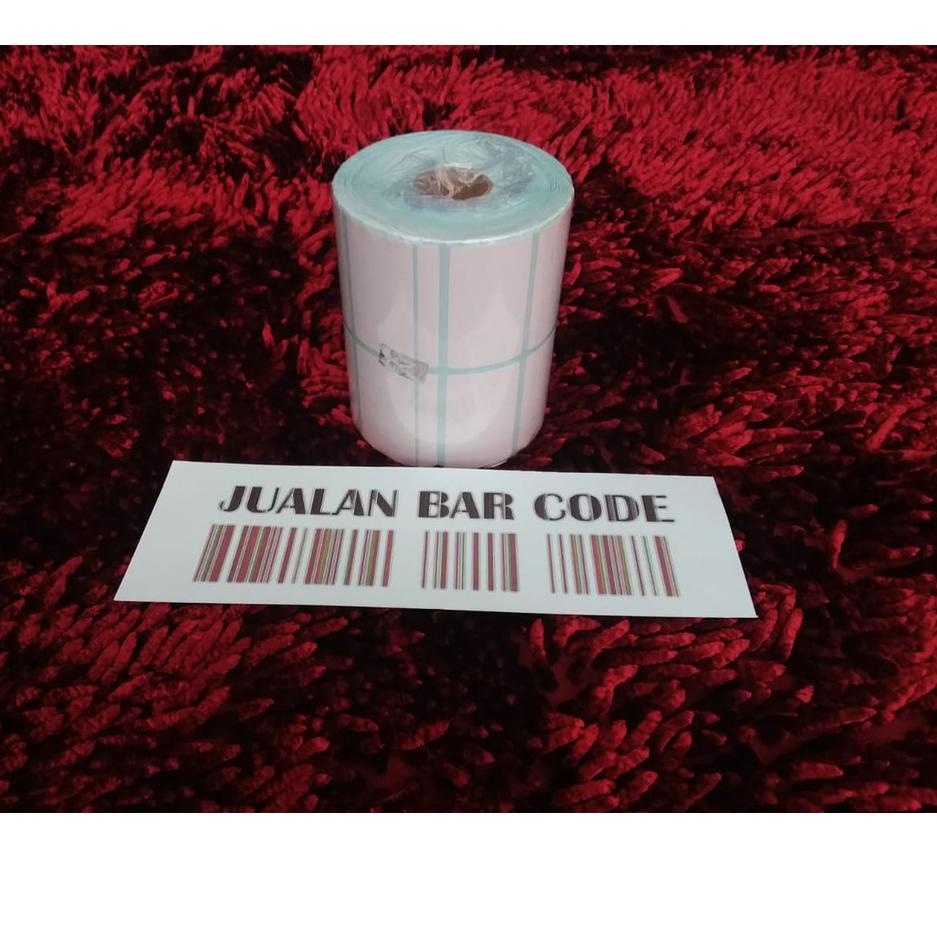 

(W23QF]⭐ STIKER LABEL BARCODE SEMICOATED 50X30 / 50 X 30 / 5 CM X 3 CM ISI 2500 2 LINE CORE 1 INCH .