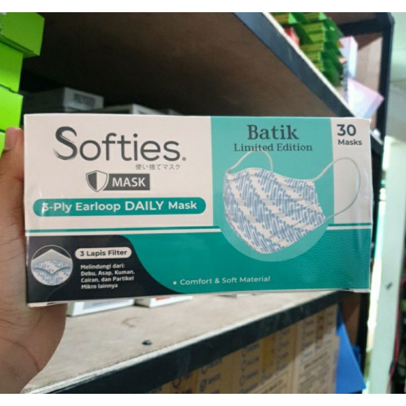 Masker Softies Daily Batik 3ply isi 30 pcs Softies Batik 30 Murah PROMO