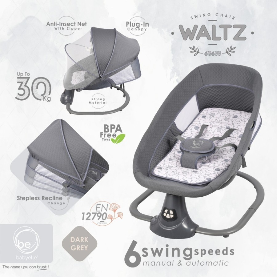 BABYELLE SWING WALTZ BOUNCHER AUTOMATIC &amp; MANUAL 60688 / AYUNAN BAYI