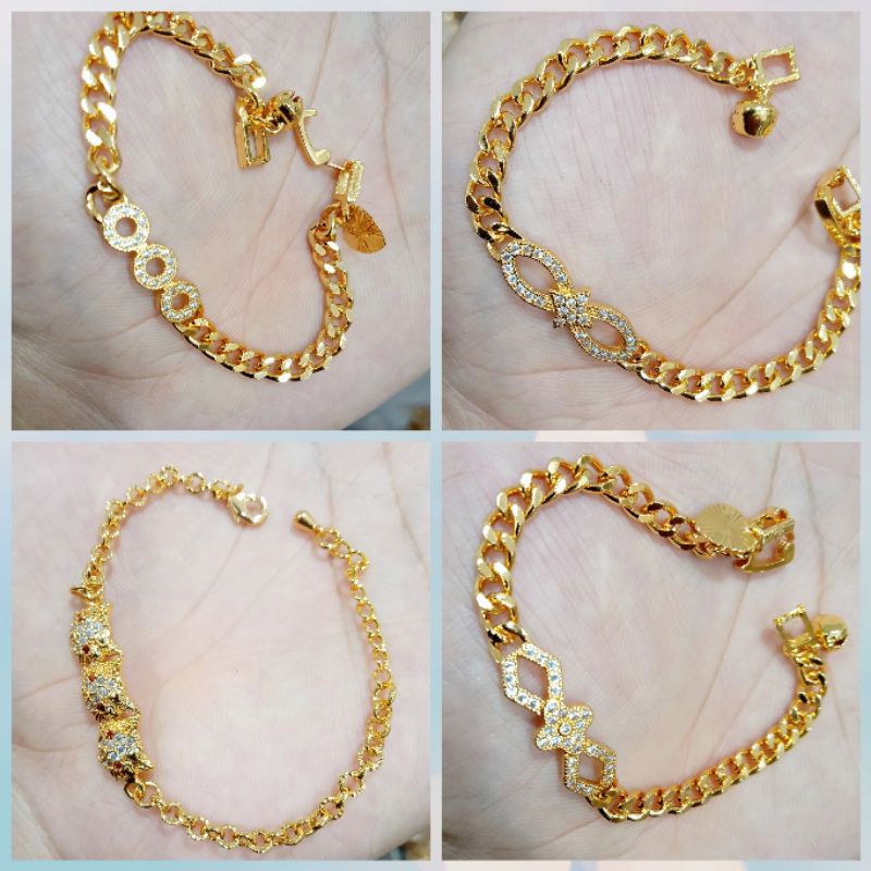 XCL090.gelang tangan xuping anak-anak berlapis uk15cm.