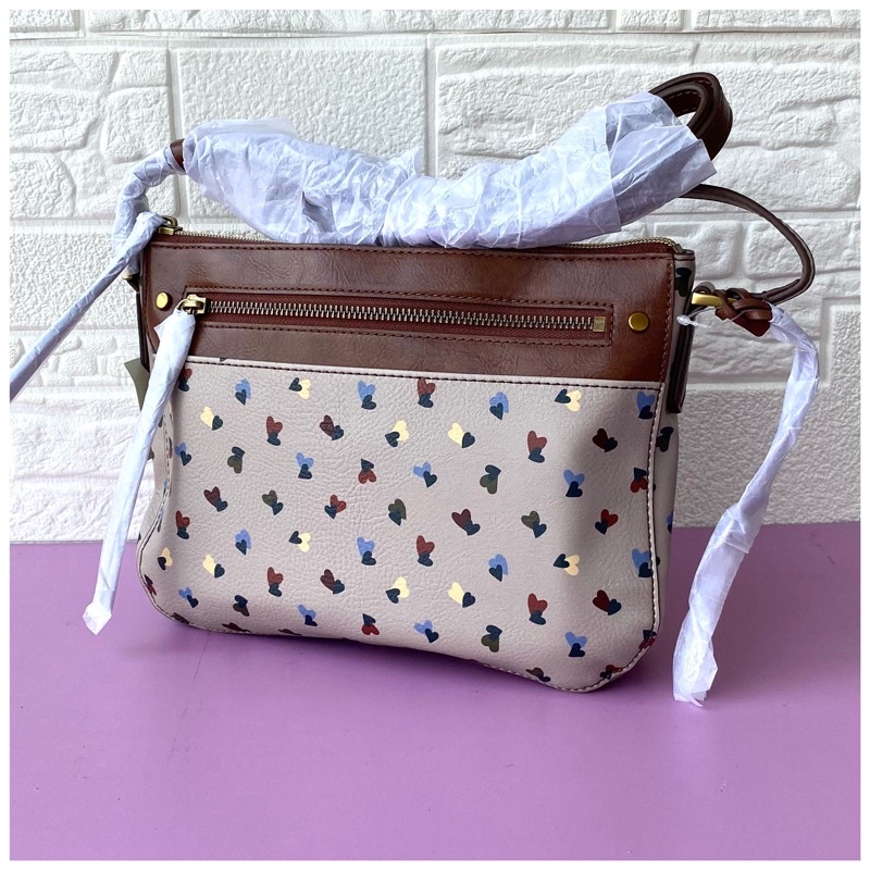 fossil farrah crossbody neutral multi