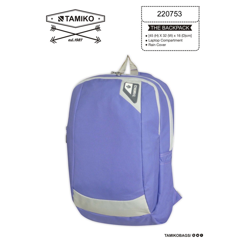 Tas Ransel Wanita TAMIKO 220753 Tas Ransel laptop Murah Berkualitas Backpack Original