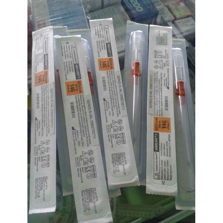 Abbocath IV Catheter 14G Shopee Indonesia