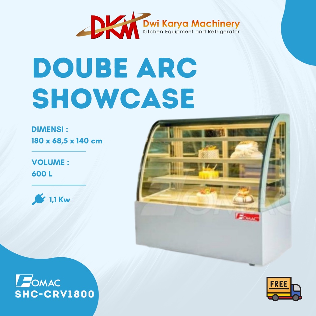 Showcase makanan dingin / Cold Showcase Fomac SHC-CRV1800