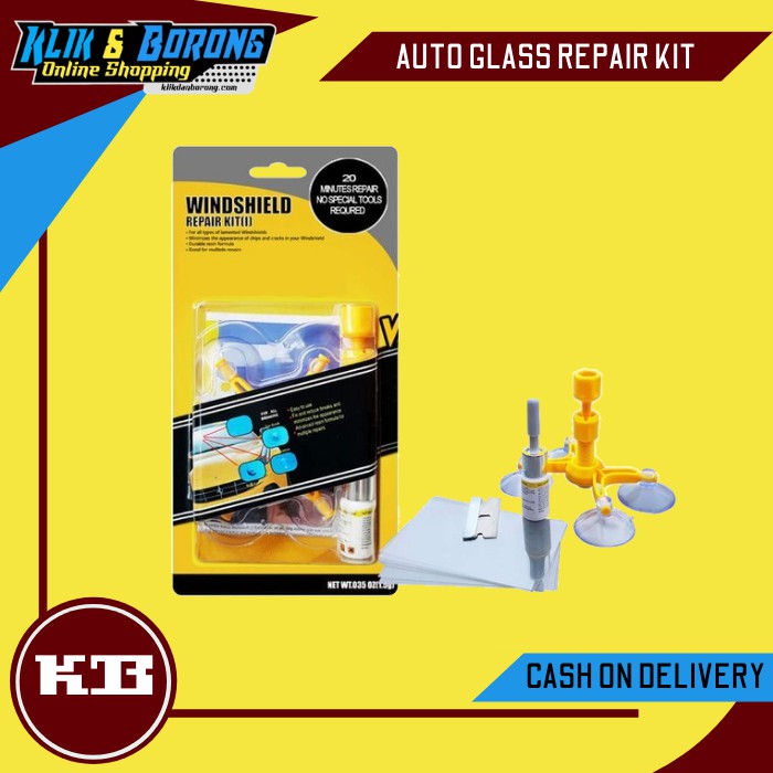 AUTO GLASS REPAIR KIT LEM CAIRAN PEREKAT PENGHILANG RETAK KACA MOBIL LAYAR LCD HP ORIGINAL