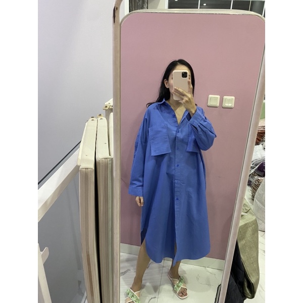 NABO - Oversize Dress linen (Dress Tunik Bahan Linen)