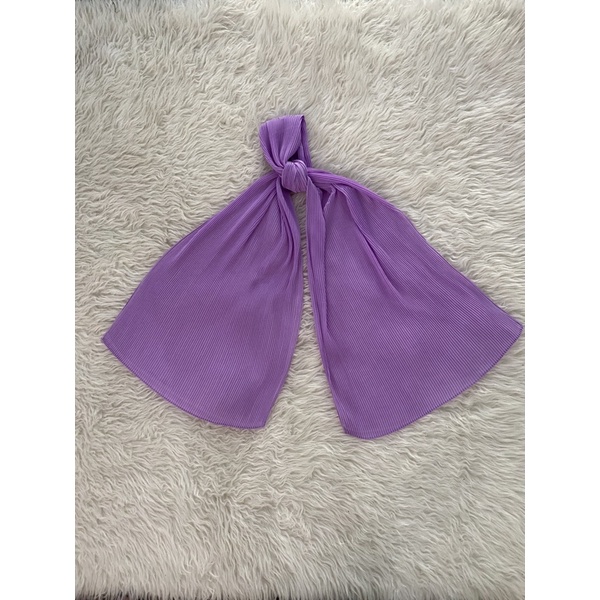 pasmina plisket/shawl plisket/pleated plisket-Full tnp lilac