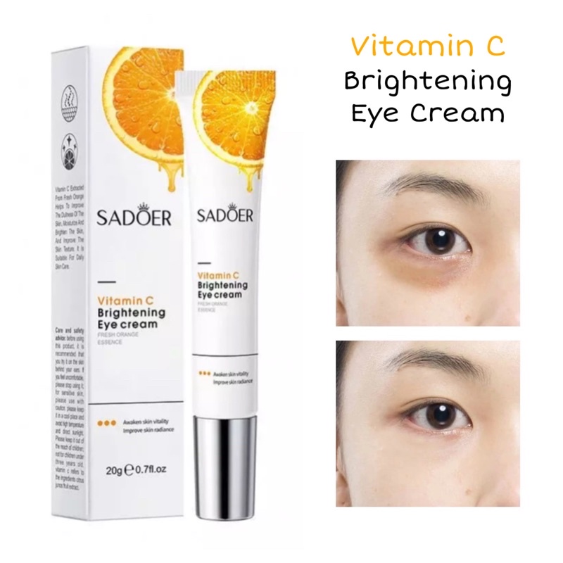 Vitamin C Brightening Eye Cream (krim mata pencerah kantong mata) 20g