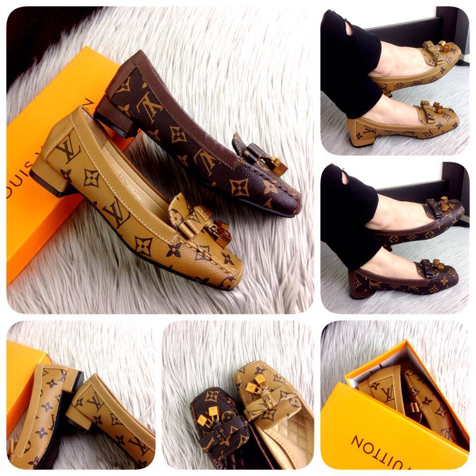 Sepatu wanita LOUIS VUITTON Obsession Monogram Pumps Autumn Ss716