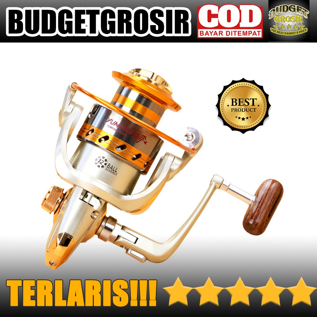 Gulungan Pancing EF6000 Metal Fishing Spinning Reel 12 Ball Bearing--Yumoshi