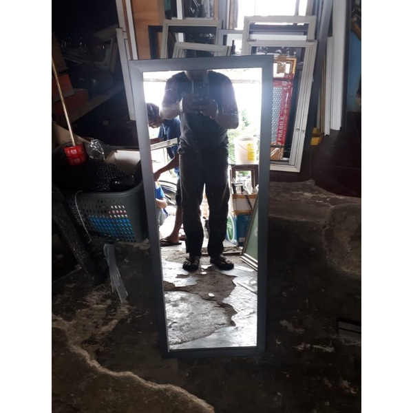 cermin dinding / cermin gantung 35x97 pull bingkai-5