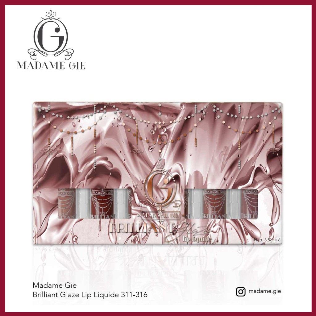 Monsoon - Madame Gie Brilliant Glaze Lip Liquide - MakeUp Lip Gloss Lipstik