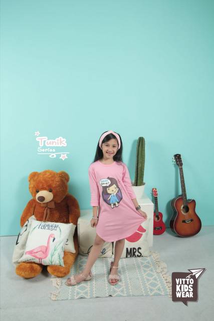 Tunik Anak Big Cutting Vitto sisa size 2.4.6 saja