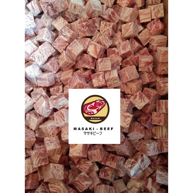 

Saikoro Beef Wagyu Meltique Cube Triangle / Kotak Segitiga / Bbq Curah Nellysuryawati2