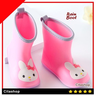 CS 69 Sepatu boot anak anti air  Rain BOOTS  PINK BOOTS  ANAK  