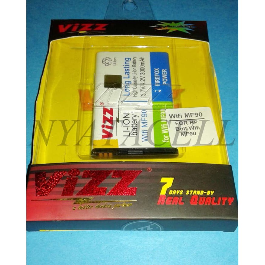 BURUAN GAN Bolt MF90 3000mAh Batre Baterai Vizz Double Power Modem Wifi ZTE