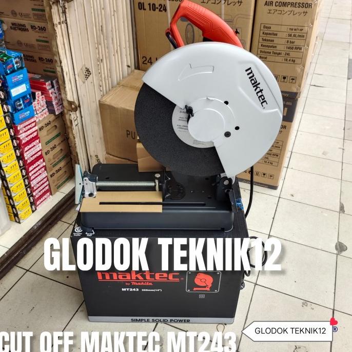 Mesin Cutting Wheel 14 Inch Merk Maktec Mt 243 Gurinda Duduk Potong