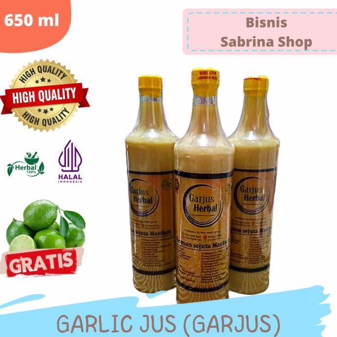 

BAYAR DITEMPAT Garjus Bawang Putih Tunggal | Jus Tradisional| Kualitas Terbaik 650ML/MINUMAN COLLAGEN/MINUMAN YOYIC/MINUMAN DIET/MINUMAN PEMUTIH BADAN/MINUMAN KOREA/MINUMAN KEMASAN/MINUMAN KALENG/MINUMAN KOTAK/MINUMAN SEHAT HERBAL/MINUMAN SEHAT UNTUK