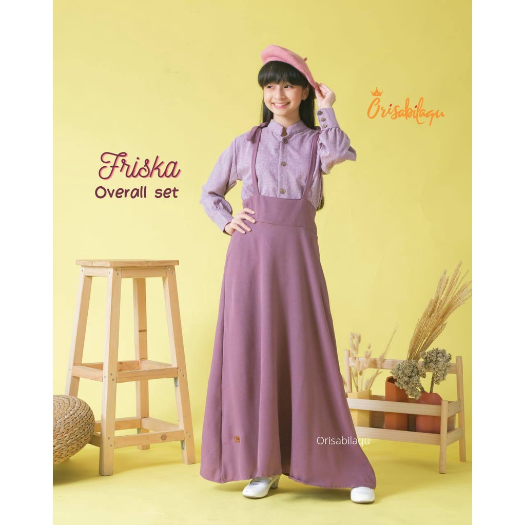 Setelan overall anak Friska skirt Orisabilaqu by Kakadede