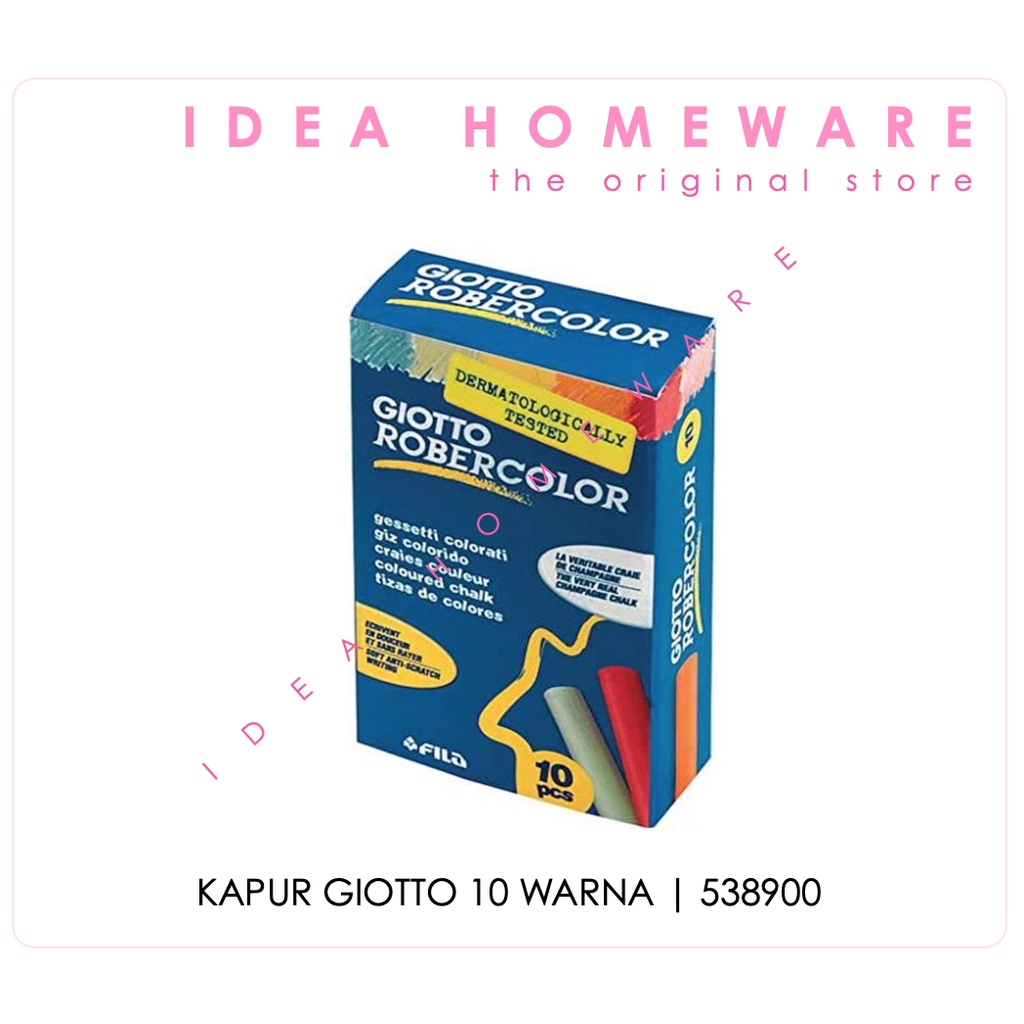 

Kapur Tulis Warna isi 10 pcs Giotto Chalk Dust Free Bebas Debu