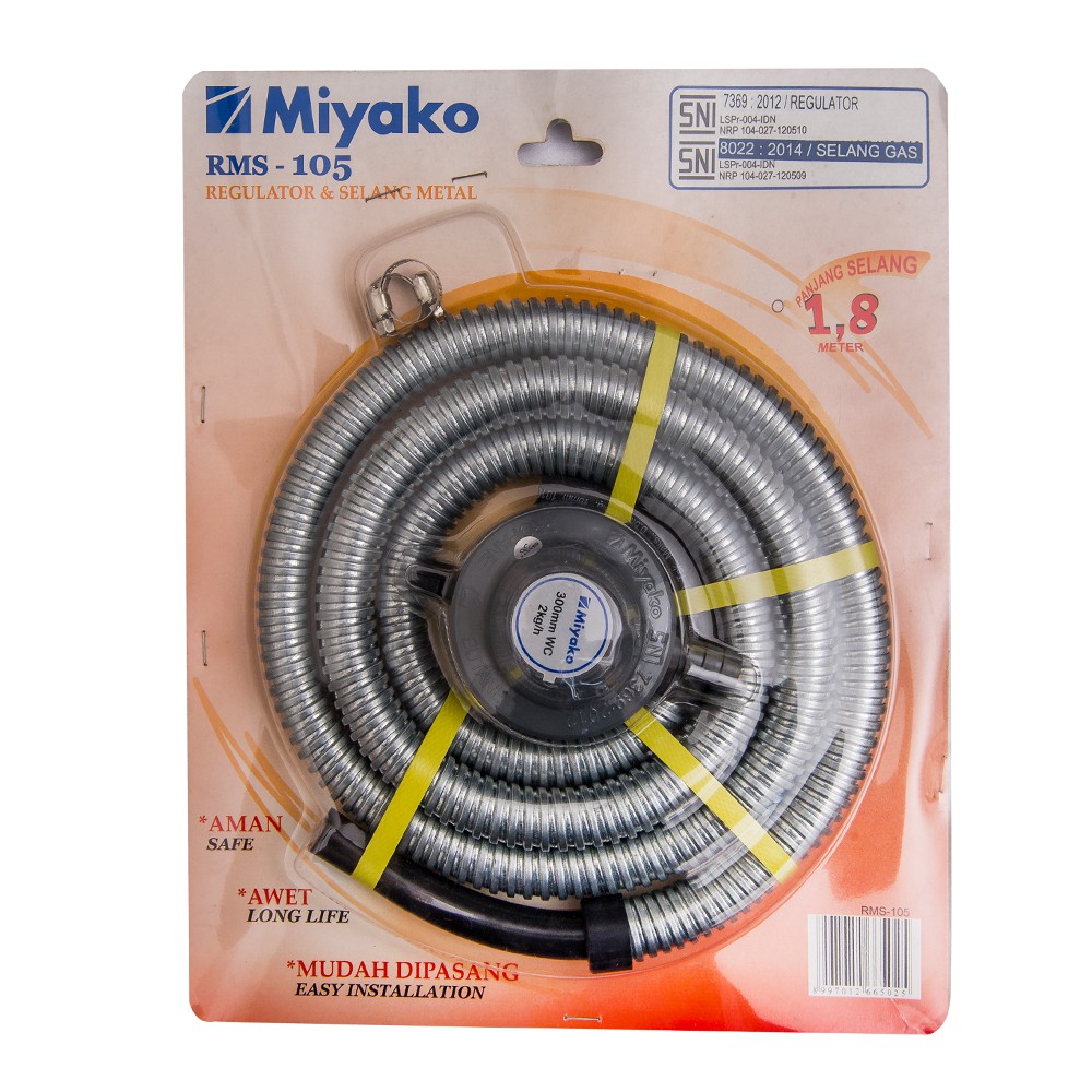 Selang Paket Regulator Miyako RM105/106