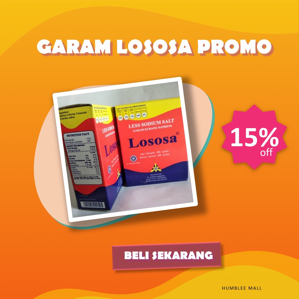 

Garam Lososa Asli: Bumbu Dapur Sehat & Terjangkau