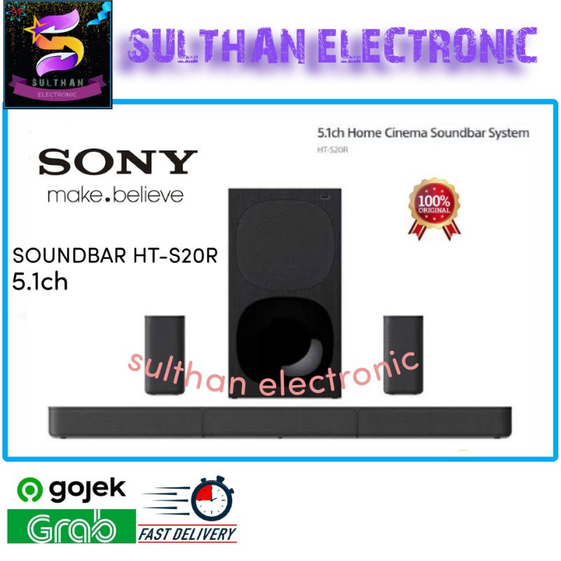 SOUNDBAR SONY HT-S20R HOME THEATER CINEMA AUDIO SYSTEM 5.1CH | HTS20R