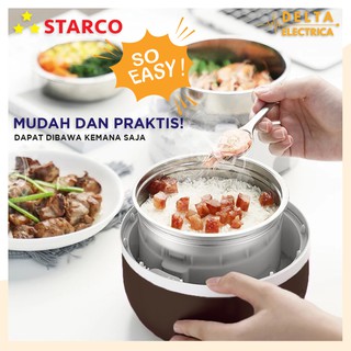 Starco Electric Lunch Box Mini/Mini Rice Cooker Multifungsi 2 Tingkat