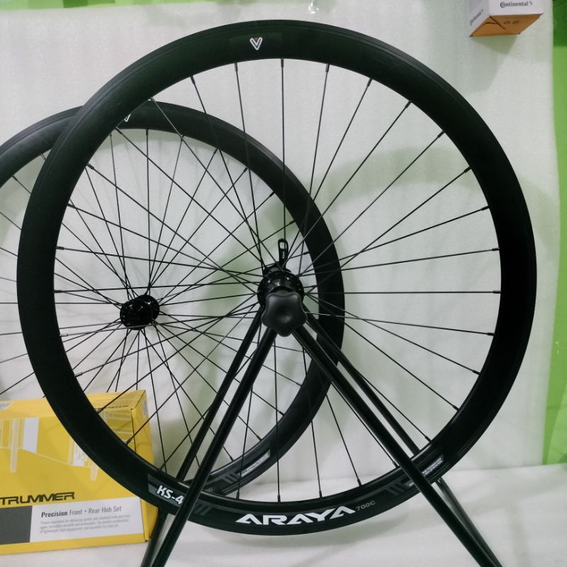 Wheelset 700c roadbike Strummer rims 32 hole profile 40mm rimsbrake