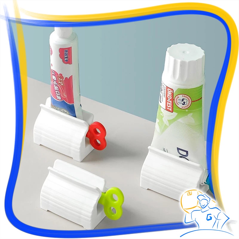 Alat Penjepit Pasta Gigi Dispenser Odol Unik Stand Holder Roll Tube